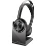 POLY Micro-casque Voyager Focus 2-M Certifié Microsoft Teams avec base de chargement