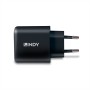 Lindy 73426 chargeur d'appareils mobiles Universel Noir Secteur Charge rapide Intérieure