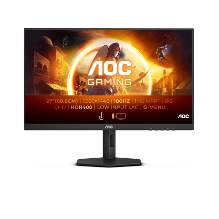 AOC Q27G4X LED display 68,6 cm (27") 2560 x 1440 pixels Quad HD LCD Noir, Rouge