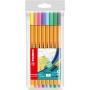 STABILO point 88 stylo fin Moyen Multicolore 8 pièce(s)