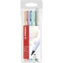 STABILO PointMax Pastel stylo-feutre Moyen Multicolore 4 pièce(s)