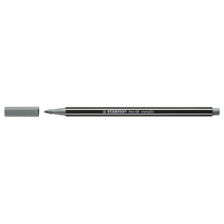 STABILO Pen 68 metallic stylo-feutre Moyen Argent 1 pièce(s)