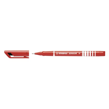 STABILO Sensor medium stylo fin Moyen Rouge 1 pièce(s)