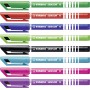 STABILO Sensor medium stylo fin Moyen Noir, Bleu, Vert, Bleu clair, Vert clair, Violet, Rouge, Violet 8 pièce(s)