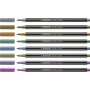 STABILO Pen 68 metallic stylo-feutre Moyen Multicolore 8 pièce(s)