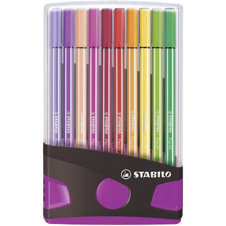 STABILO Pen 68 stylo-feutre Moyen Multicolore 20 pièce(s)