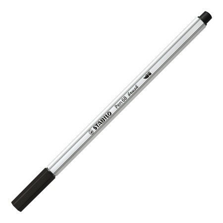 STABILO Pen 68 brush stylo-feutre Moyen Noir 1 pièce(s)