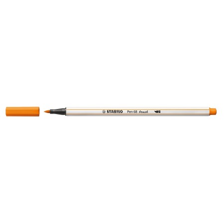 STABILO Pen 68 brush stylo-feutre Moyen Orange 1 pièce(s)