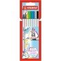 STABILO Pen 68 Brush stylo-feutre Bold Multicolore 8 pièce(s)