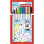 STABILO Pen 68 Brush stylo-feutre Bold Multicolore 12 pièce(s)