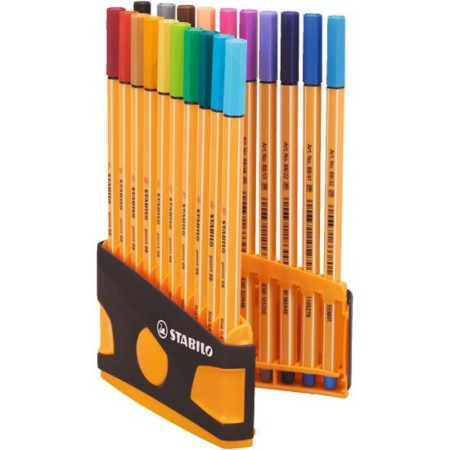 STABILO point 88 stylo fin Multicolore 20 pièce(s)