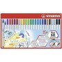 STABILO Pen 68 brush stylo-feutre Multicolore 25 pièce(s)