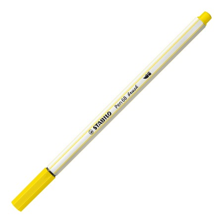 STABILO Pen 68 brush stylo-feutre Jaune 1 pièce(s)