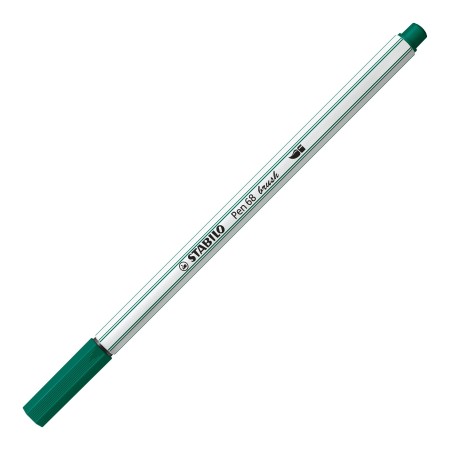 STABILO Pen 68 brush stylo-feutre Vert, Turquoise 1 pièce(s)