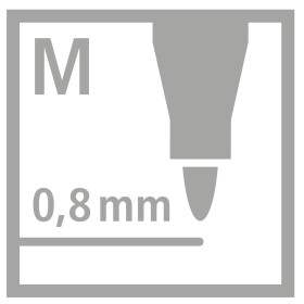 STABILO pointMax stylo fin Moyen Marron 1 pièce(s) STABILO pointMax stylo fin Moyen Marron 1 pièce(s)