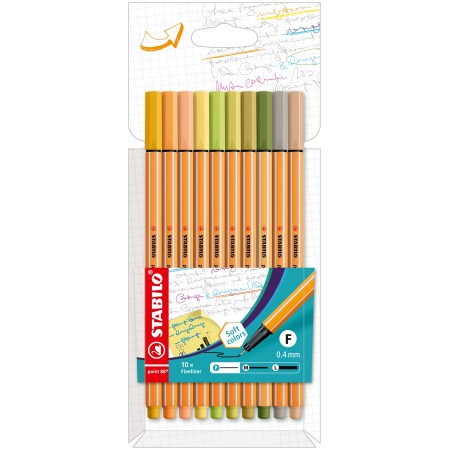 STABILO Point 88 stylo fin Multicolore 10 pièce(s)