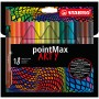 STABILO pointMax ARTY stylo fin Moyen Multicolore 18 pièce(s)