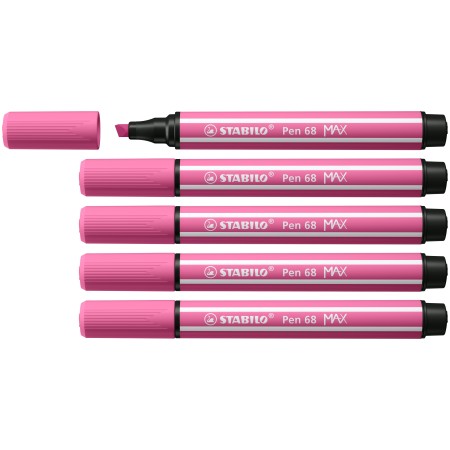 STABILO Pen 68 MAX stylo-feutre Rose 5 pièce(s)