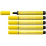 STABILO Pen 68 MAX stylo-feutre Jaune 5 pièce(s)