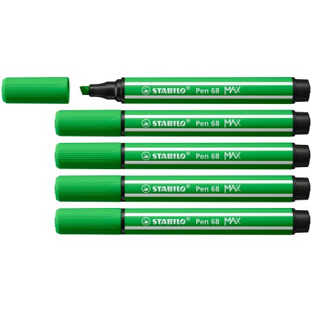 STABILO Pen 68 MAX stylo-feutre Vert 5 pièce(s)