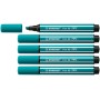 STABILO Pen 68 MAX stylo-feutre Turquoise 5 pièce(s)