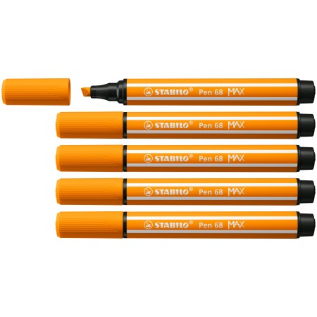 STABILO Pen 68 MAX stylo-feutre Orange 5 pièce(s)