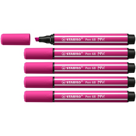 STABILO Pen 68 MAX stylo-feutre Rose 5 pièce(s)