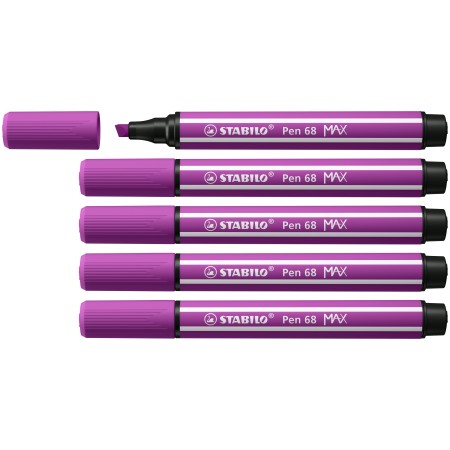 STABILO Pen 68 MAX stylo-feutre Lilas 5 pièce(s)