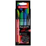 STABILO Pen 68 MAX stylo-feutre Noir, Bleu, Rouge 4 pièce(s)