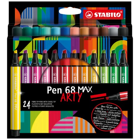 STABILO Pen 68 MAX stylo-feutre Couleurs assorties 24 pièce(s)