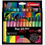 STABILO Pen 68 MAX stylo-feutre Couleurs assorties 24 pièce(s)