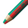 STABILO woody 3 in 1 duo Rouge, Vert 5 pièce(s)