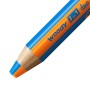 STABILO woody 3 in 1 duo Bleu, Orange 5 pièce(s)