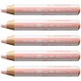 STABILO woody 3 in 1 duo Rose, Blanc 5 pièce(s)