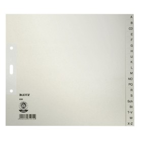 Leitz 12000085 intercalaire de classement Onglet avec index alphabétique Papier Gris Leitz 12000085 intercalaire de classement Onglet avec index alphabétique Papier Gris