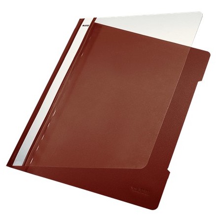 Leitz 41910075 protège documents PVC Marron, Transparent