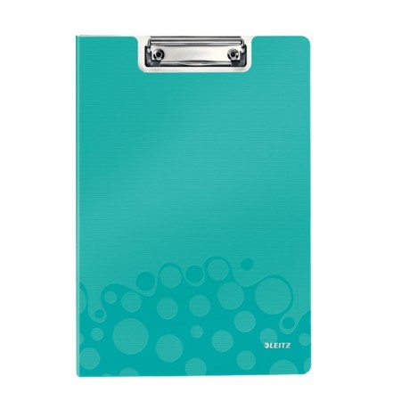 Leitz WOW Clipfolder with cover bloc-notes A4 Métal, Polymousse Bleu