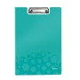 Leitz WOW Clipfolder with cover bloc-notes A4 Métal, Polymousse Bleu