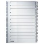 Leitz 43250000 intercalaire de classement Onglet avec index numérique Carton Gris