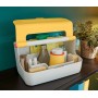 Leitz 61250019 Boîte de rangement Rectangulaire Acrylonitrile-Butadiène-Styrène (ABS) Blanc, Jaune