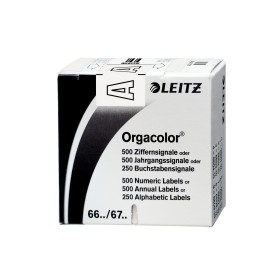 Leitz Orgacolor étiquette auto-collante Rectangle aux angles arrondis Blanc Leitz Orgacolor étiquette auto-collante Rectangle aux angles arrondis Blanc