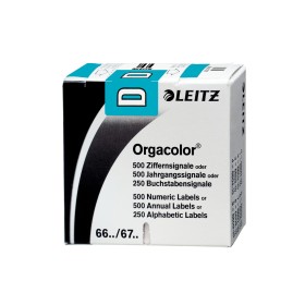 Leitz Orgacolor étiquette auto-collante Rectangle aux angles arrondis Bleu Leitz Orgacolor étiquette auto-collante Rectangle aux angles arrondis Bleu