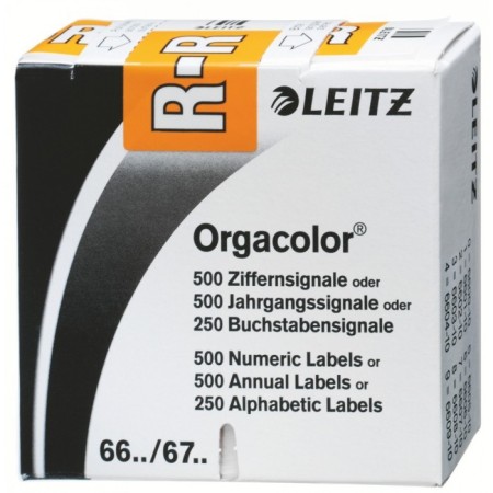 Leitz Orgacolor étiquette auto-collante Rectangle aux angles arrondis Orange