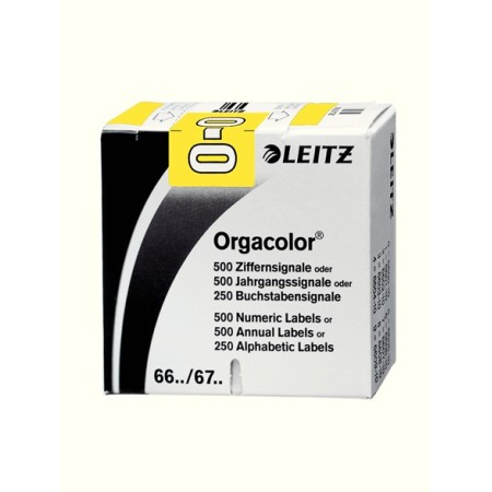 Leitz Orgacolor étiquette auto-collante Rectangle aux angles arrondis Jaune