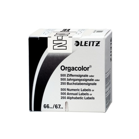 Leitz Orgacolor étiquette auto-collante Rectangle aux angles arrondis Blanc