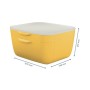 Leitz 53570019 bac de rangement de bureau Polystyrène Blanc, Jaune