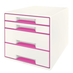 Leitz WOW Cube Boîte à archives Polystyrol Rose, Blanc Leitz WOW Cube Boîte à archives Polystyrol Rose, Blanc