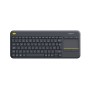 Logitech K400 Plus Tv clavier RF sans fil AZERTY Français Noir