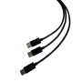 Steelplay Cable Dual Play & Charge Pour Manettes - Noir (PS5)