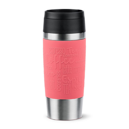 EMSA Travel Mug Classic 36 ml Corail, Acier inoxydable